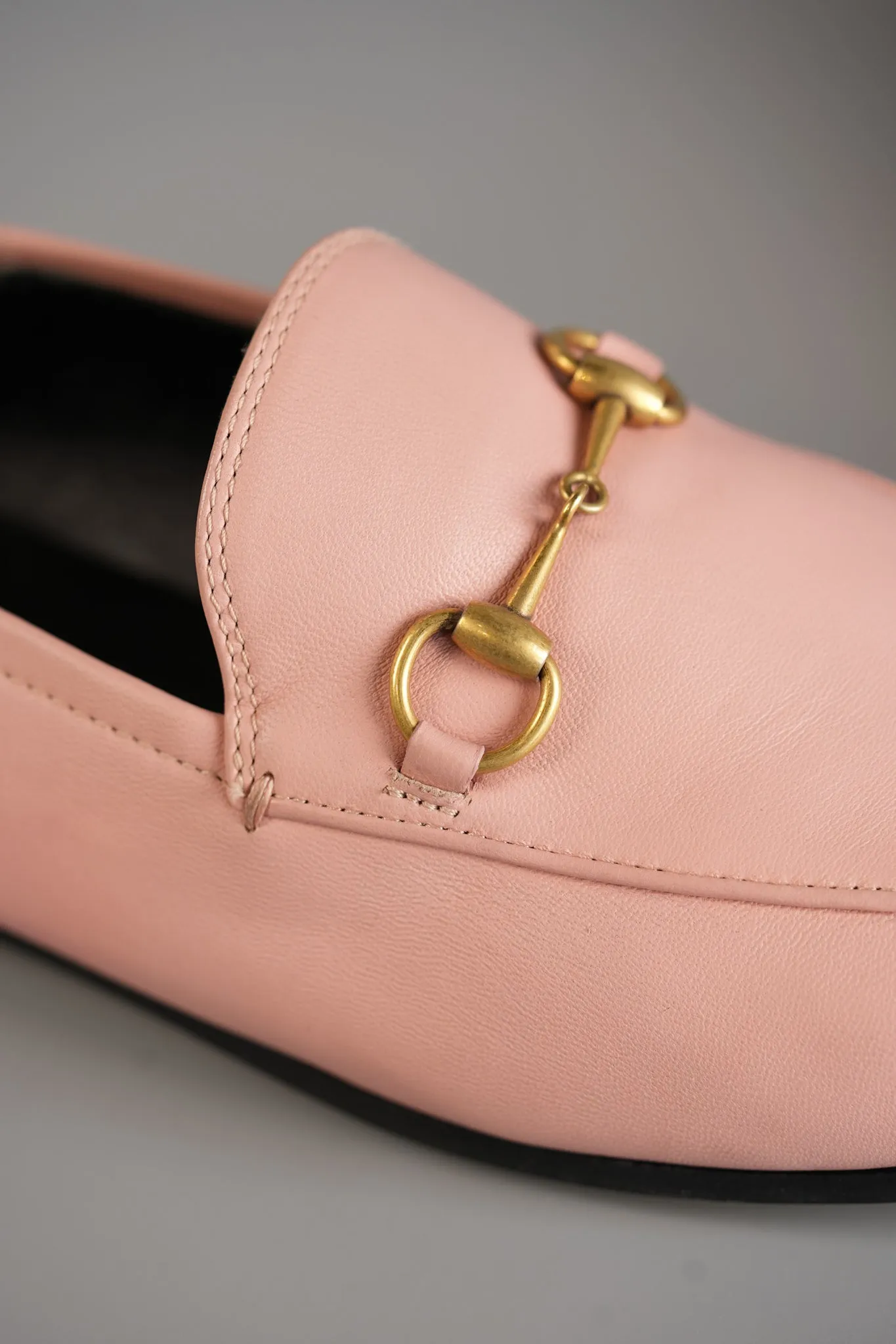 Horsebit Loafer in Pink Leather Size 40 EU (28cm)