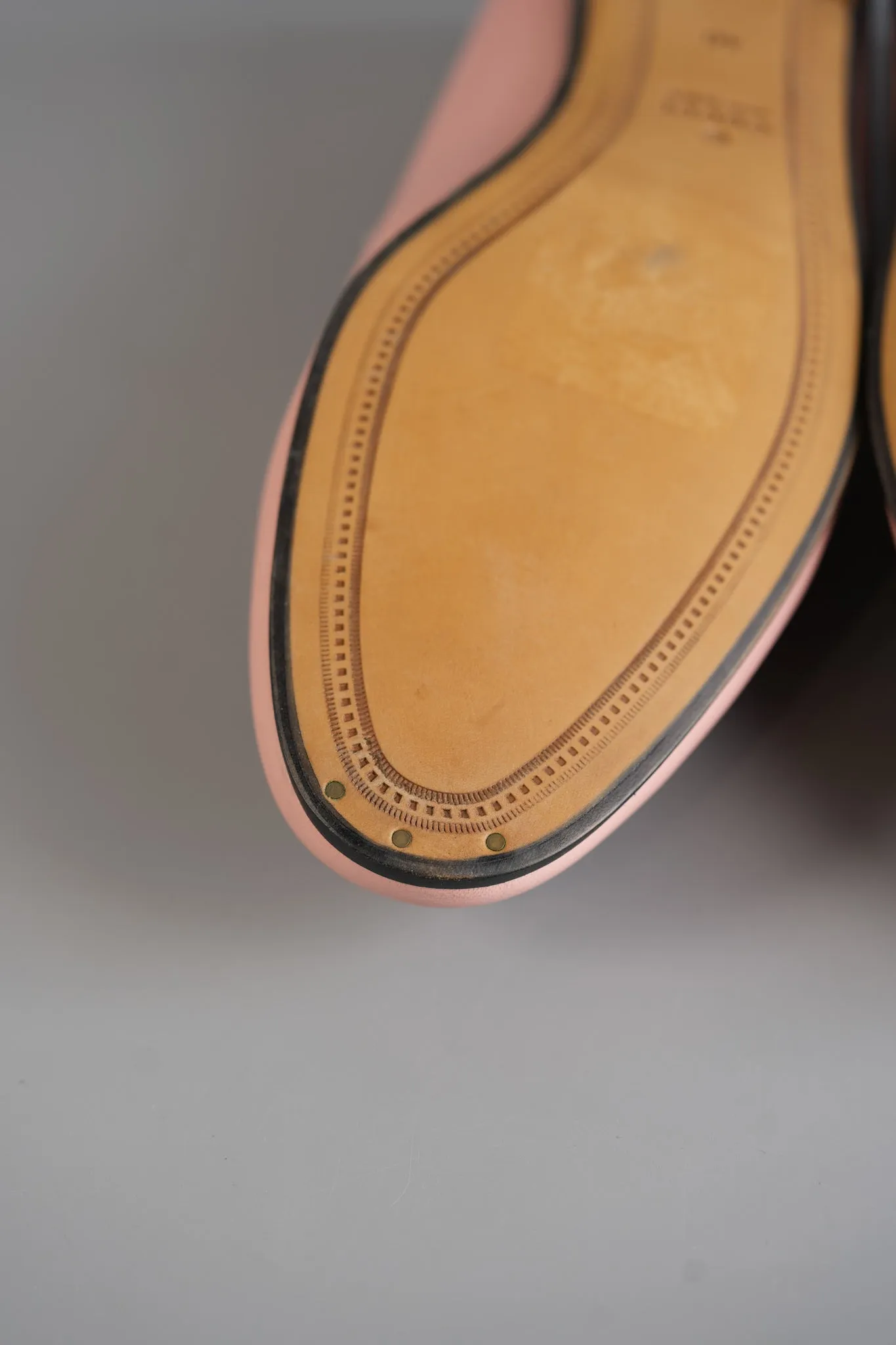Horsebit Loafer in Pink Leather Size 40 EU (28cm)