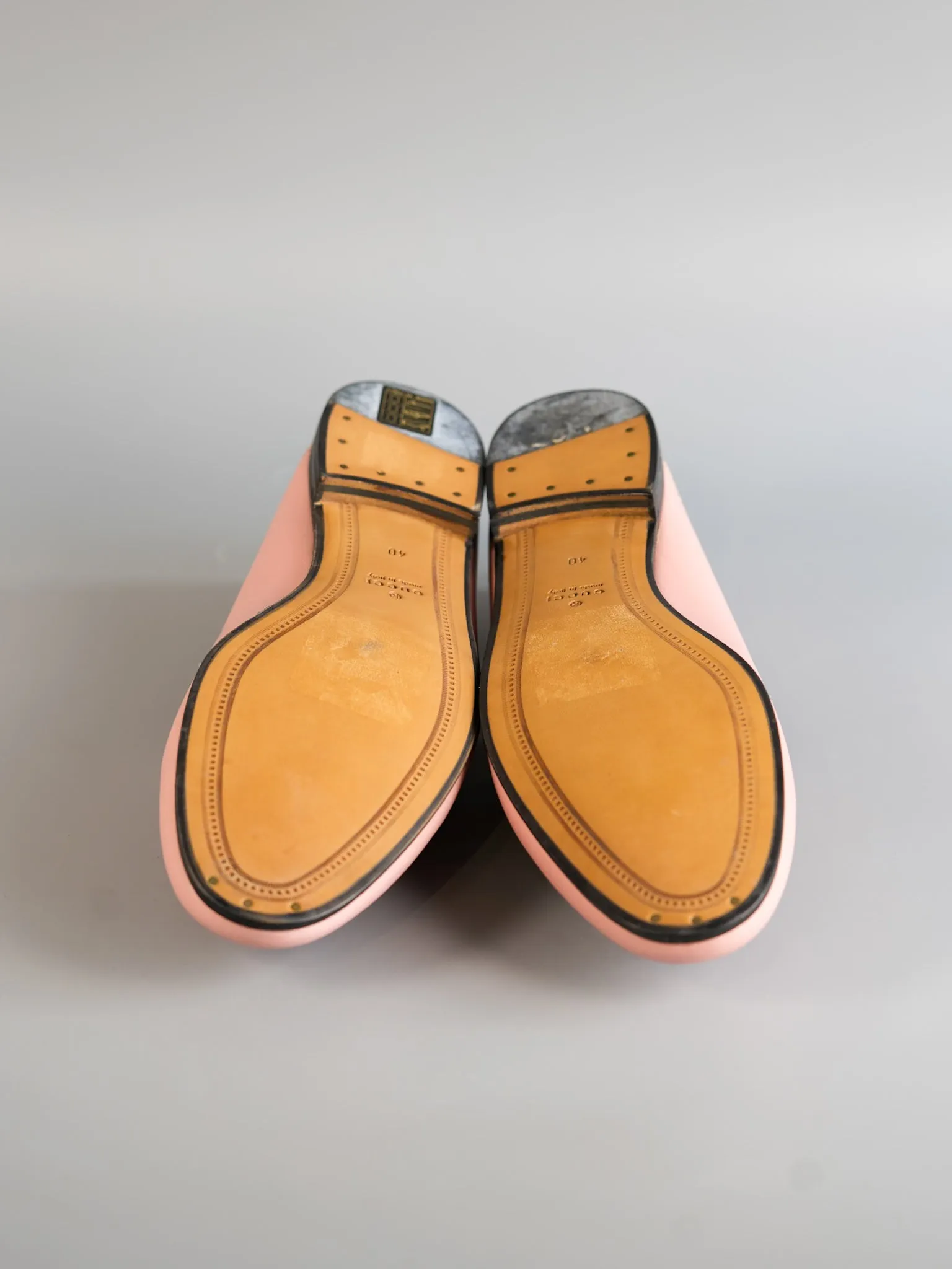 Horsebit Loafer in Pink Leather Size 40 EU (28cm)