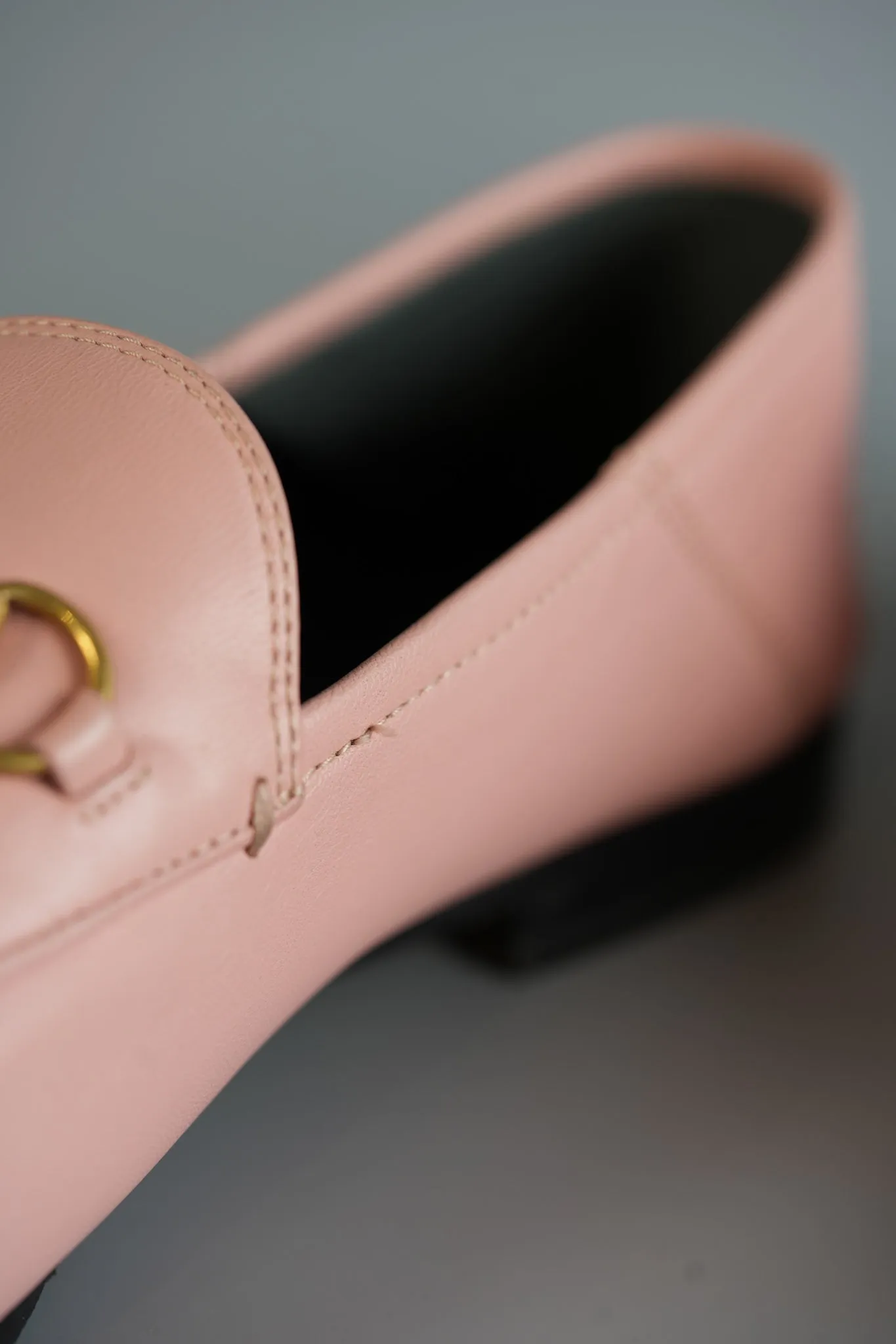 Horsebit Loafer in Pink Leather Size 40 EU (28cm)