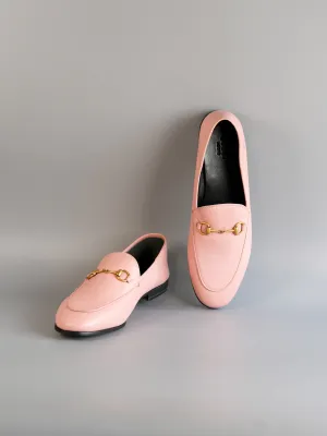 Horsebit Loafer in Pink Leather Size 40 EU (28cm)