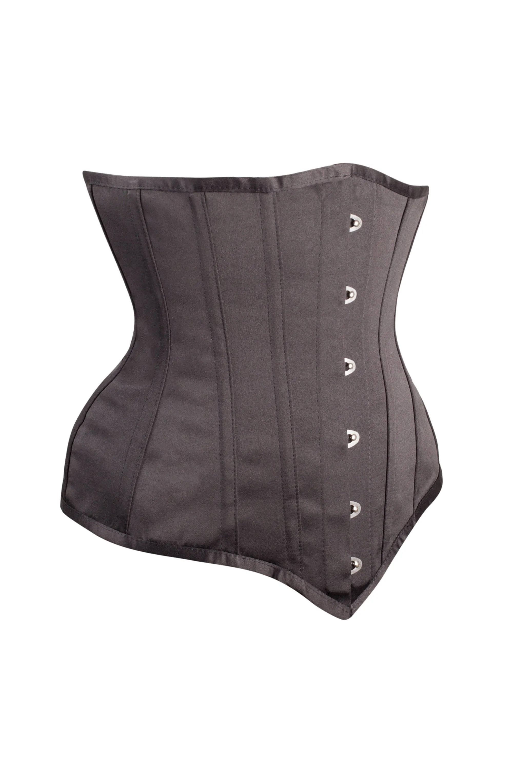 Instant Shape Black Satin Longline Underbust