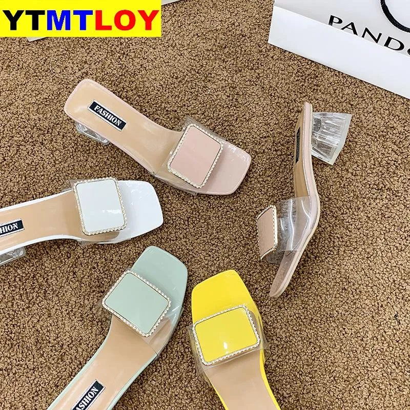 Jelly Crystal Heel Transparent Sexy Clear High Heels Summer Sandals Pumps Shoes