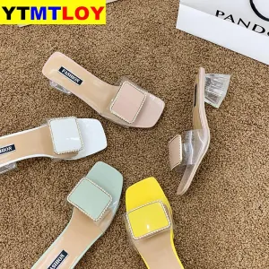 Jelly Crystal Heel Transparent Sexy Clear High Heels Summer Sandals Pumps Shoes