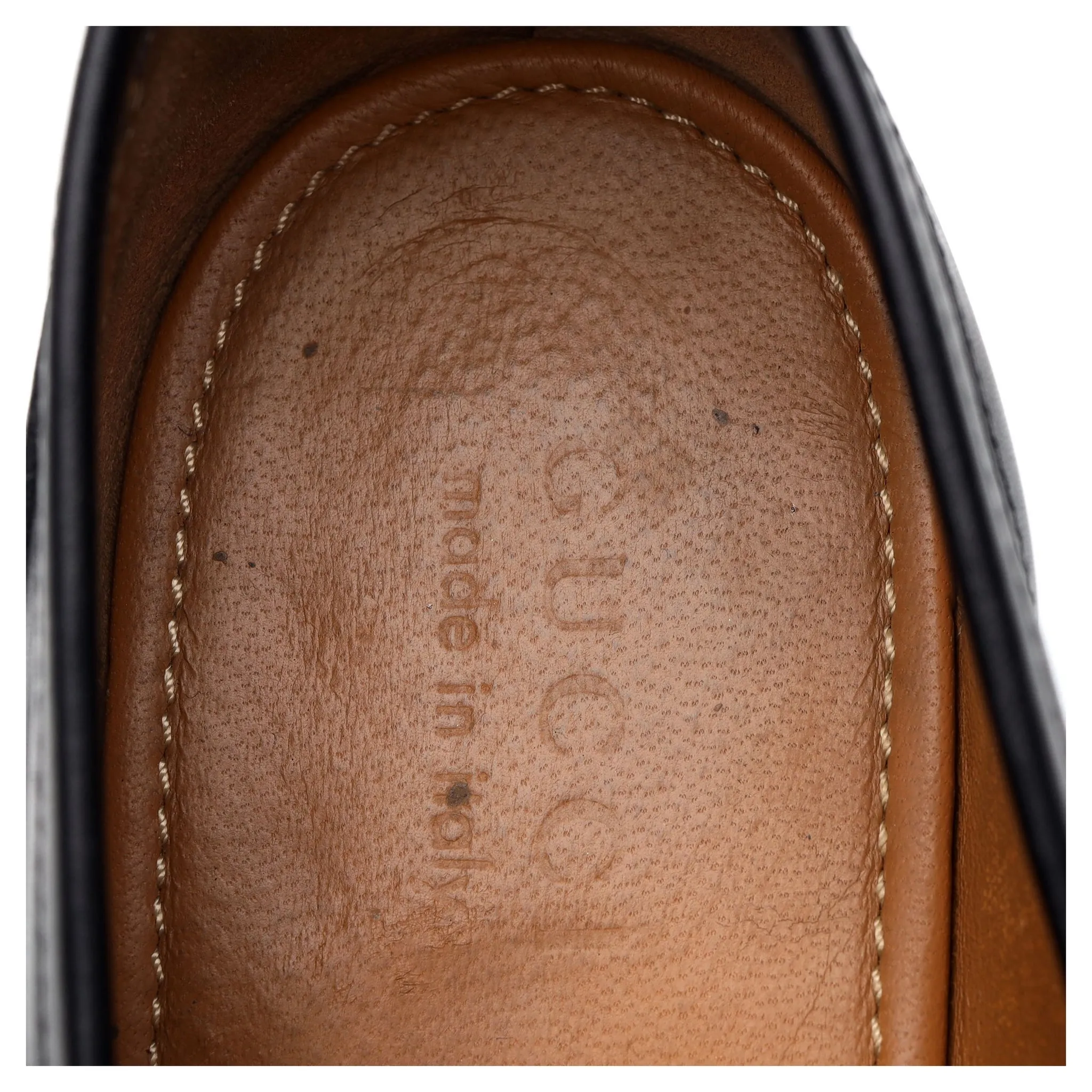 'Jordaan' Black Leather Horsebit Loafers UK 9.5