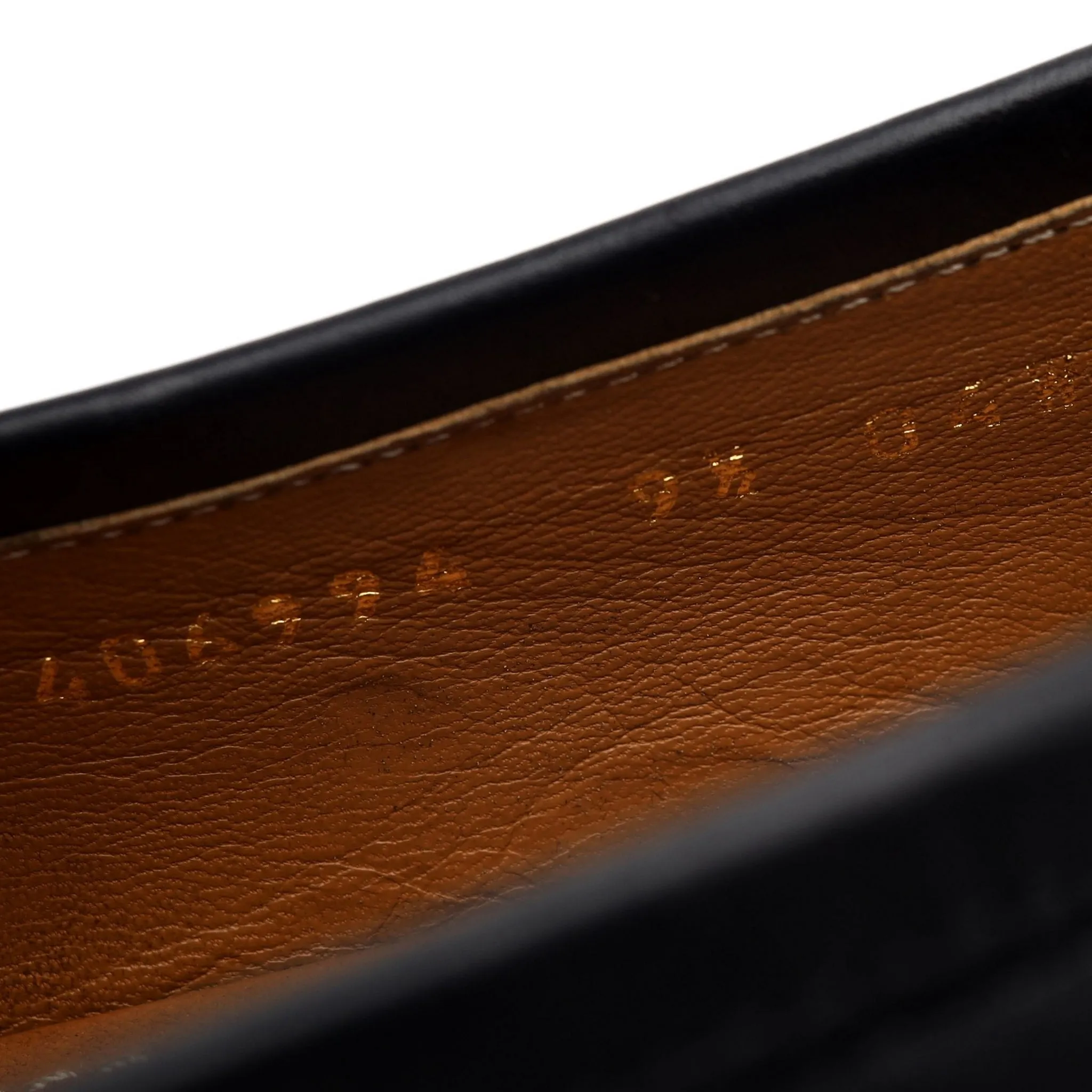 'Jordaan' Black Leather Horsebit Loafers UK 9.5