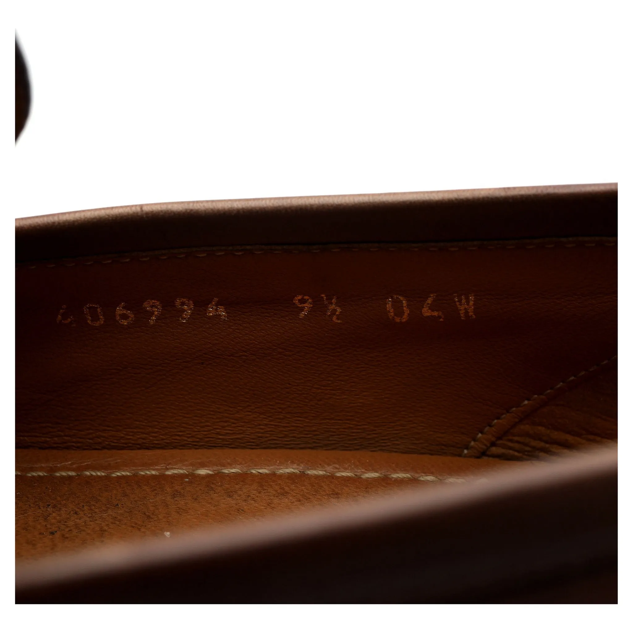 'Jordaan' Brown Leather Horsebit Loafers UK 9.5