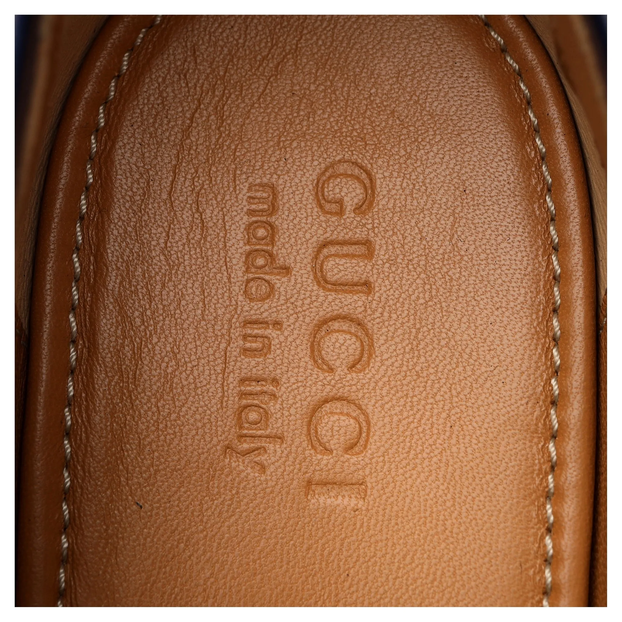 'Jordaan' Navy Blue Leather Horsebit Loafers UK 9.5
