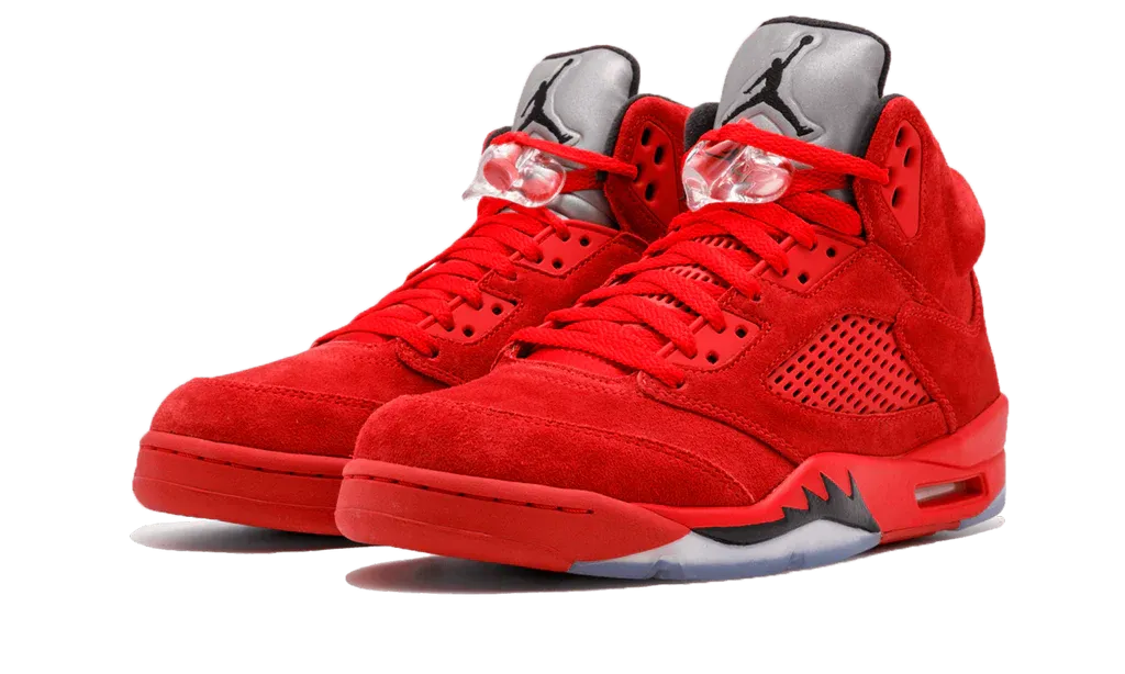 Jordan 5 Retro "Red Suede" (Worn)