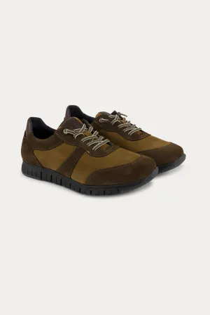 Kilburn Leather Trainers in Brown