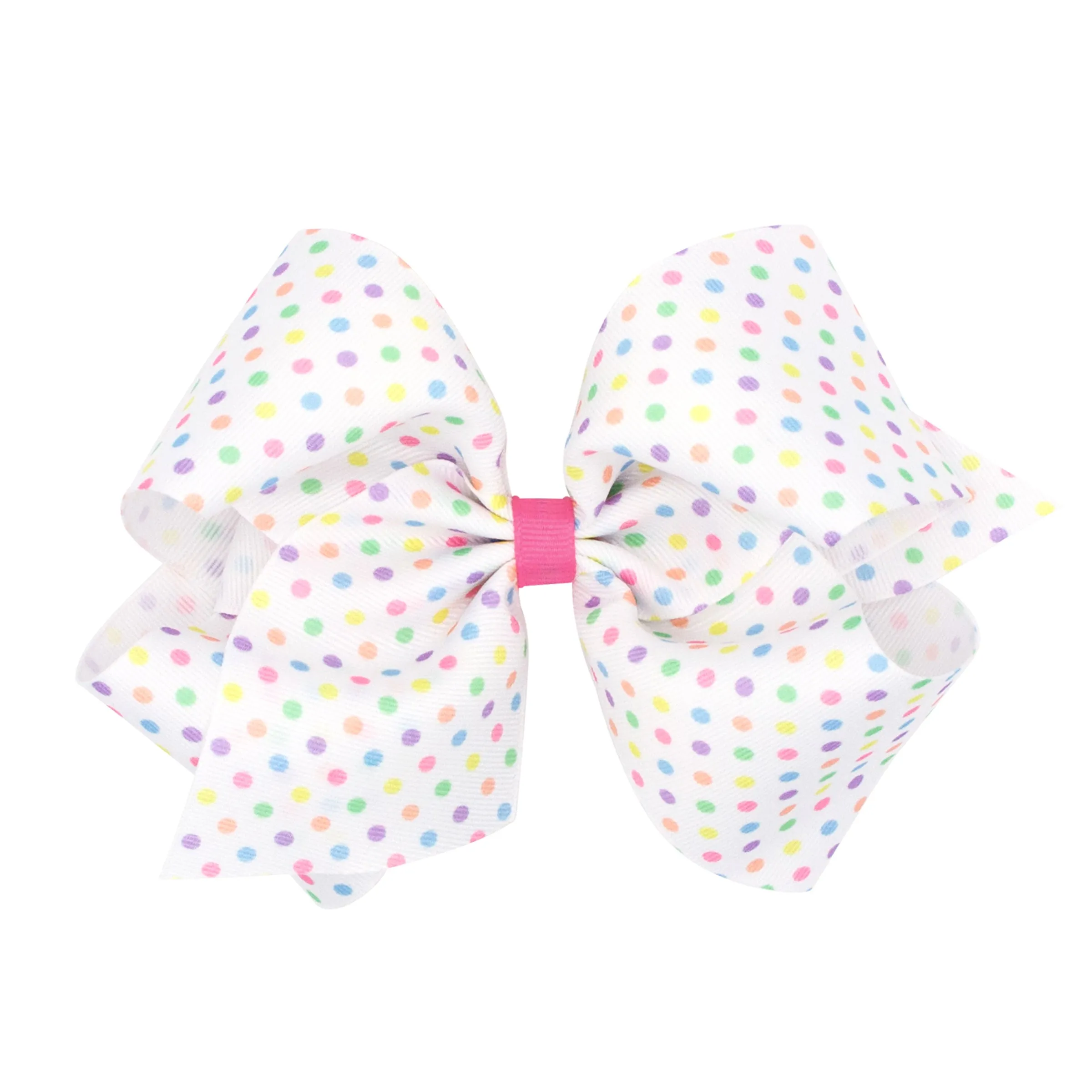 King Printed Easter Hair Bow on Clippie - Dot
