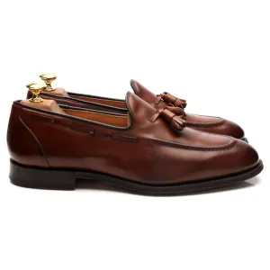 'Kingsley 2' Tan Brown Leather Tassel Loafers UK 8 G