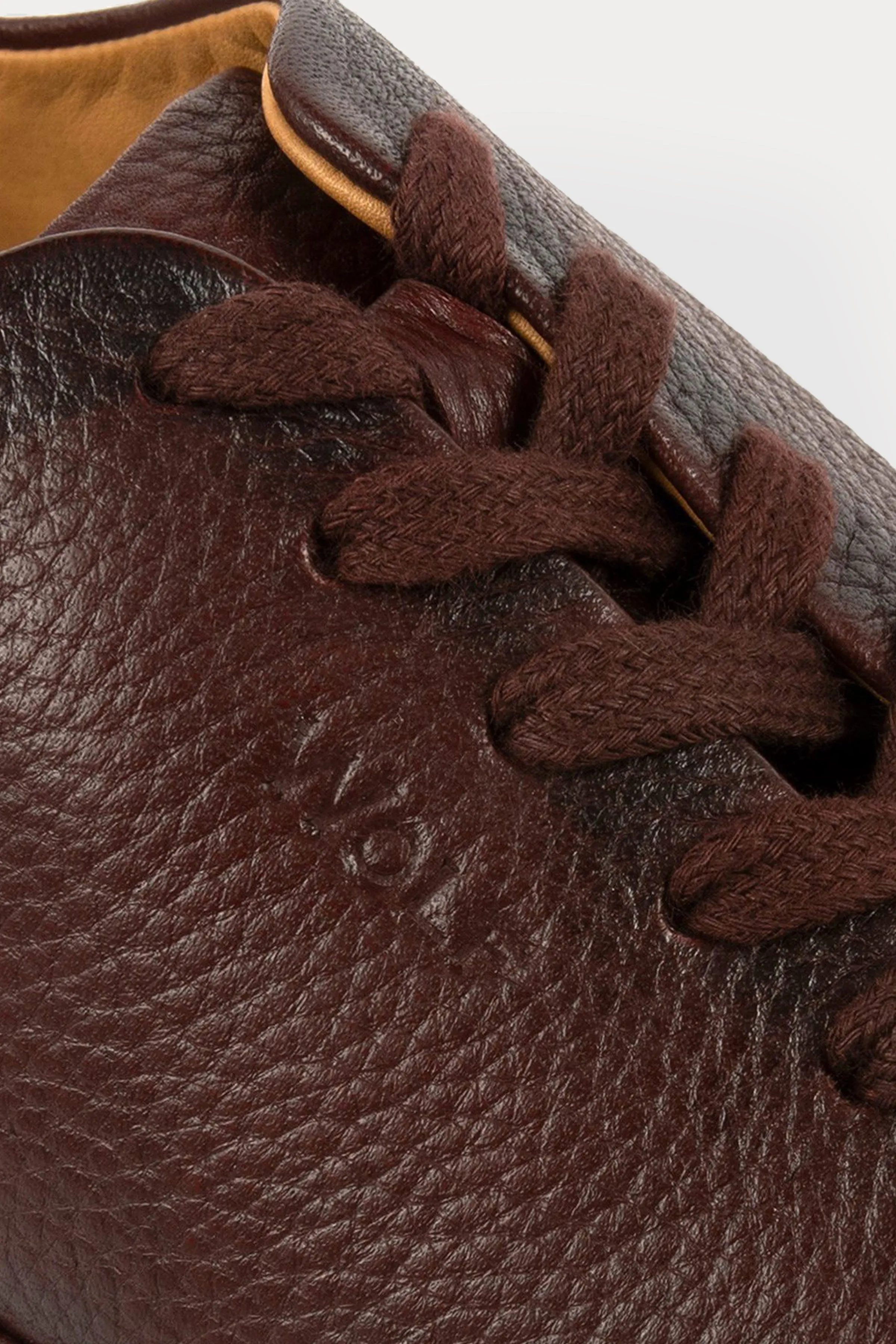 Knightsbridge Leather Smart Trainers in Brown