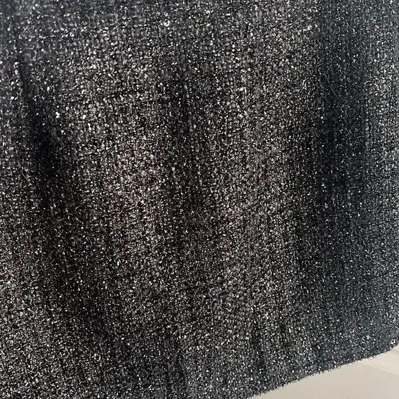 L’Agence Black Metallic Tweed Mini skirt size 2