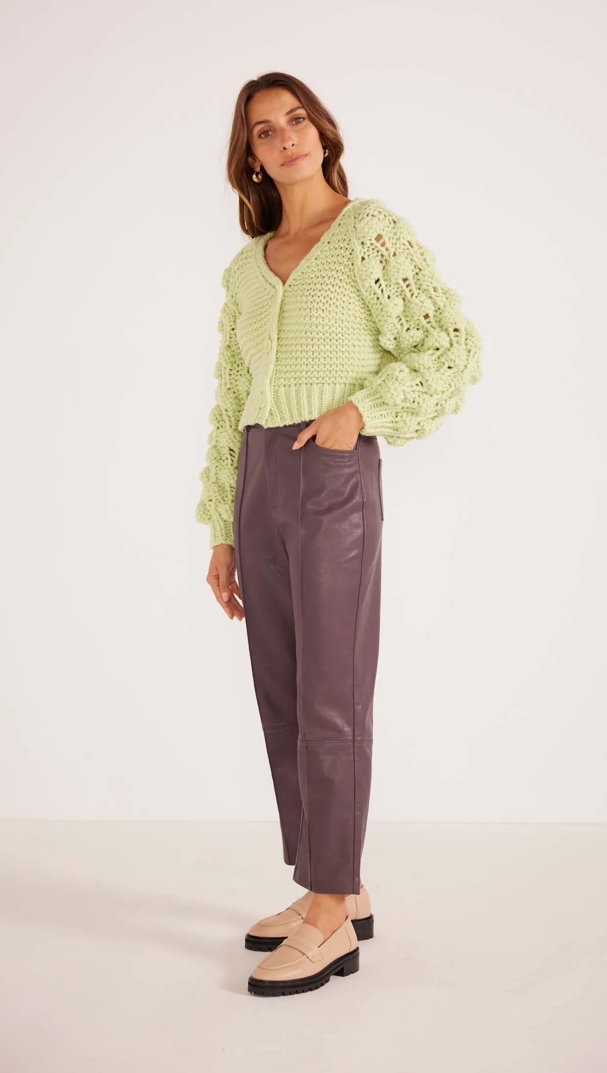 LANA BOBBLE KNIT CARDIGAN