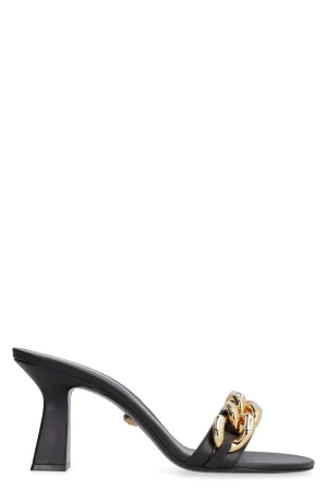 Leather mules