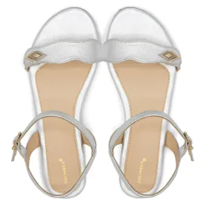 Maimz - Metallic Silver - Leather Sandals