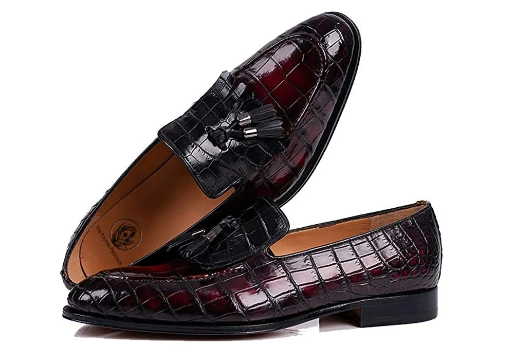 Mark Sloan Exotic Goodyear Welted Tassel Loafer