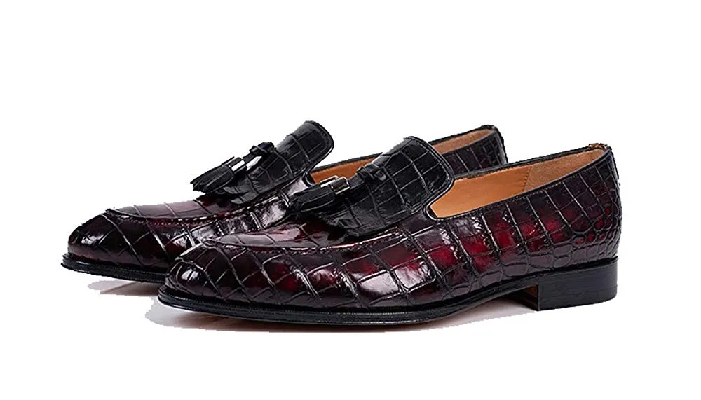 Mark Sloan Exotic Goodyear Welted Tassel Loafer