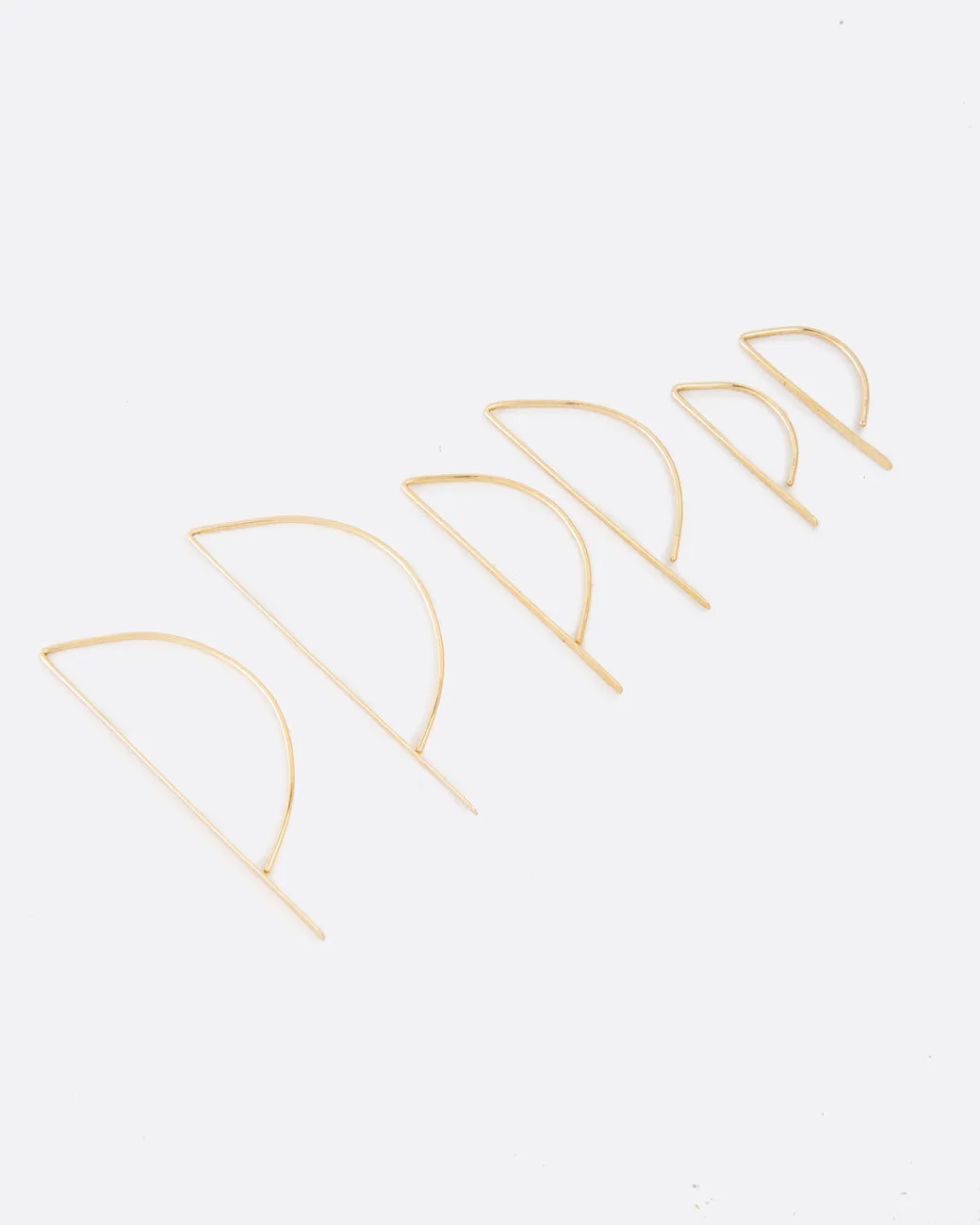 Medium Bow Hook Earrings
