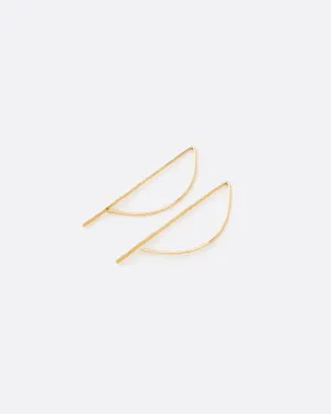 Medium Bow Hook Earrings