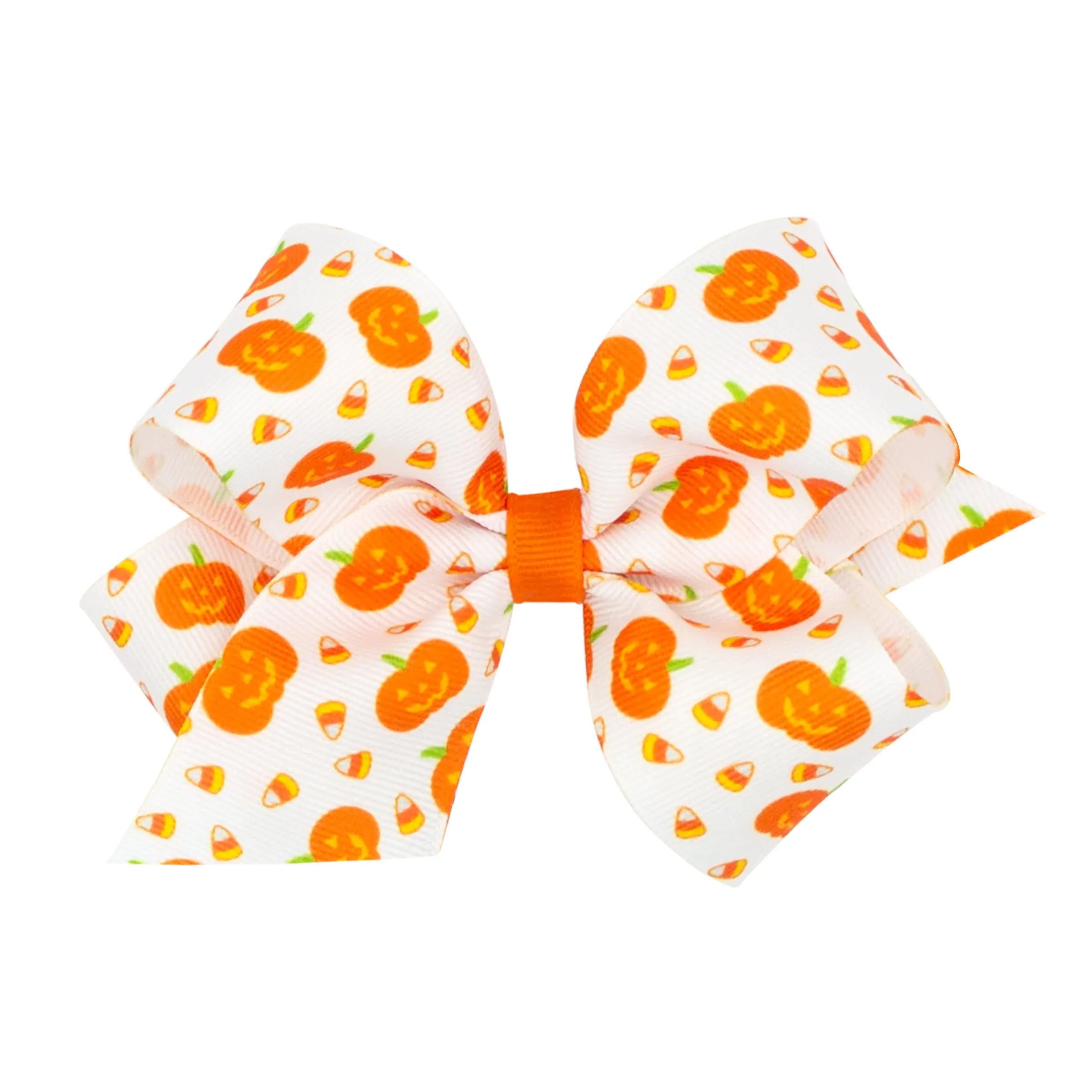 Medium Halloween Print Hair Bow on Clippie