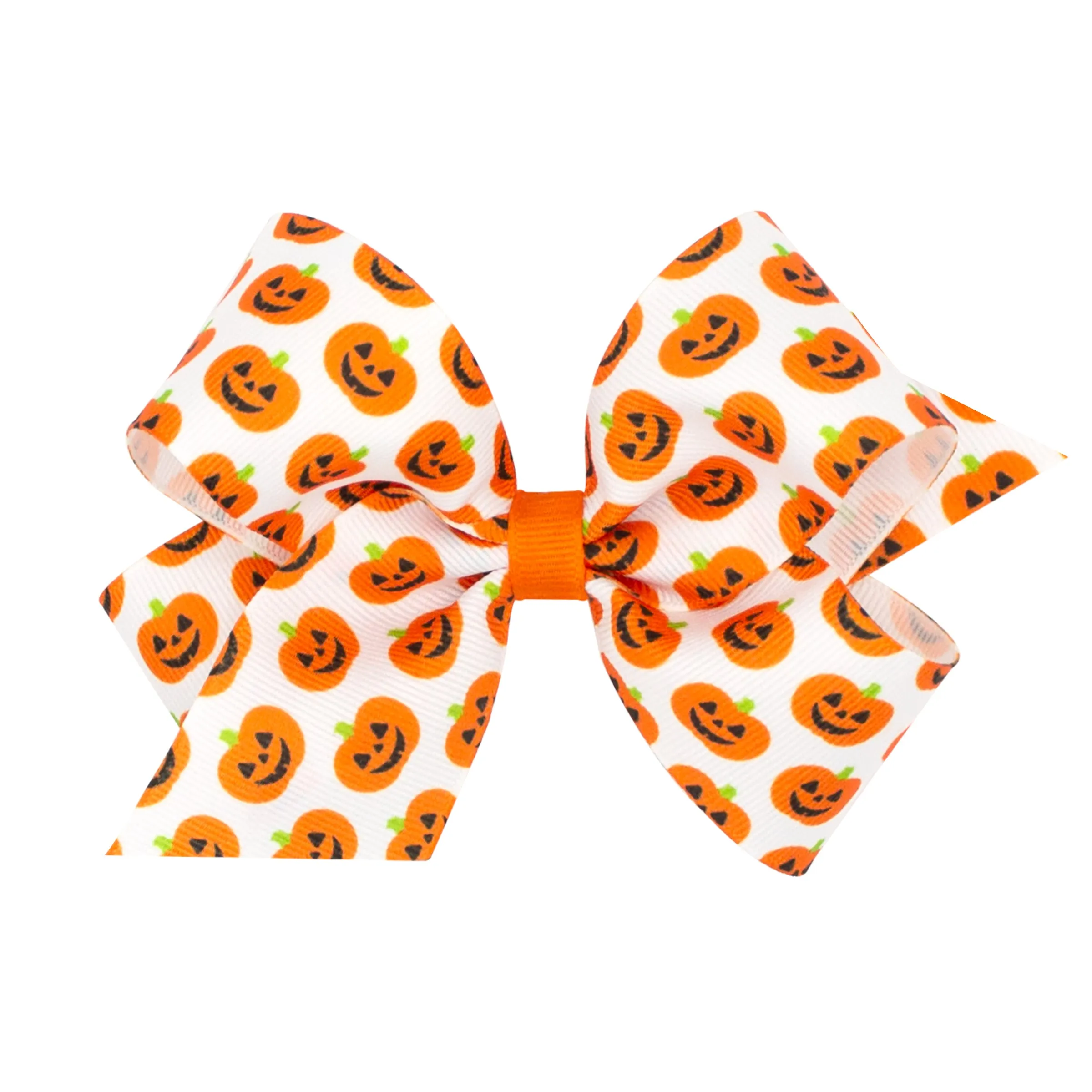 Medium Halloween Print Hair Bow on Clippie