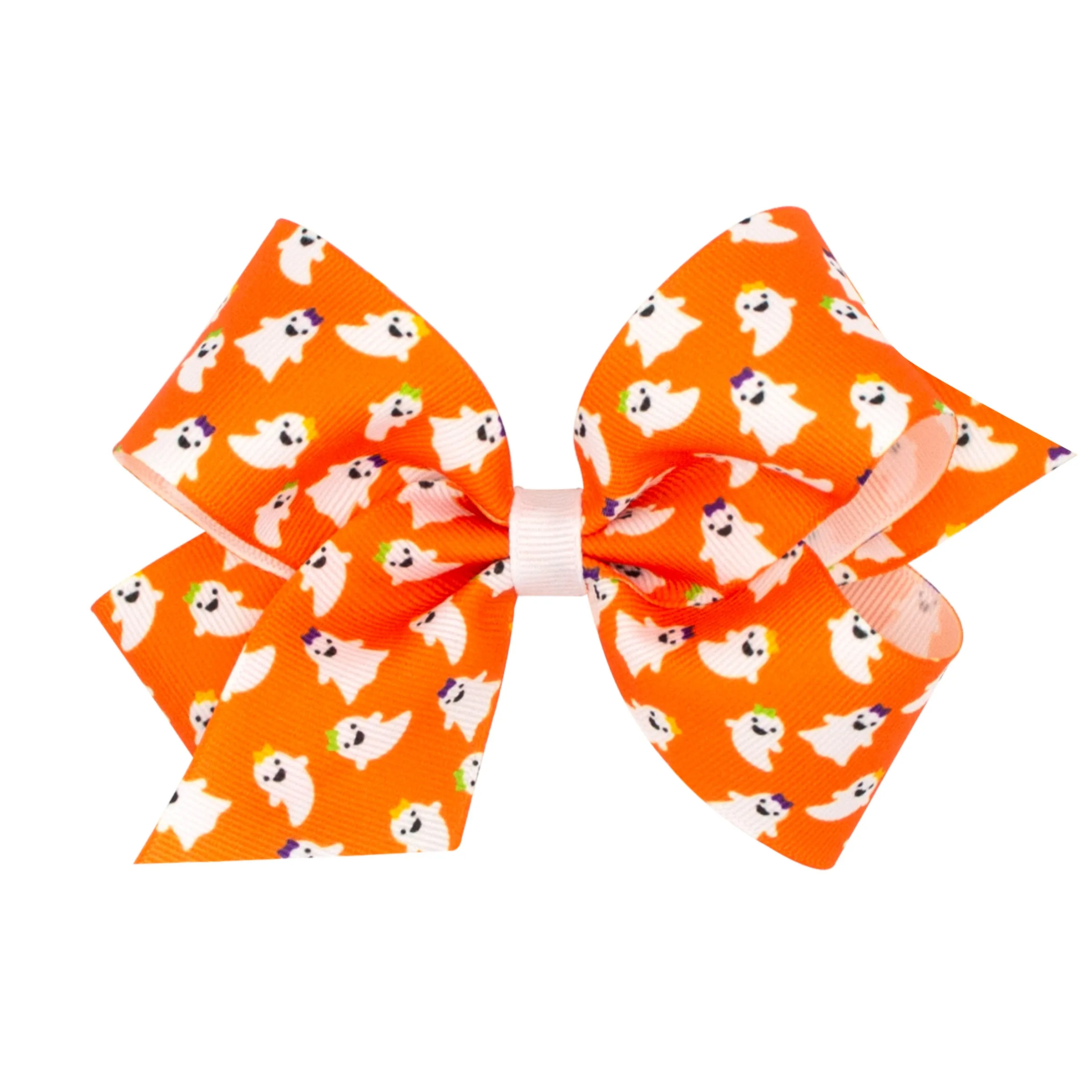 Medium Halloween Print Hair Bow on Clippie