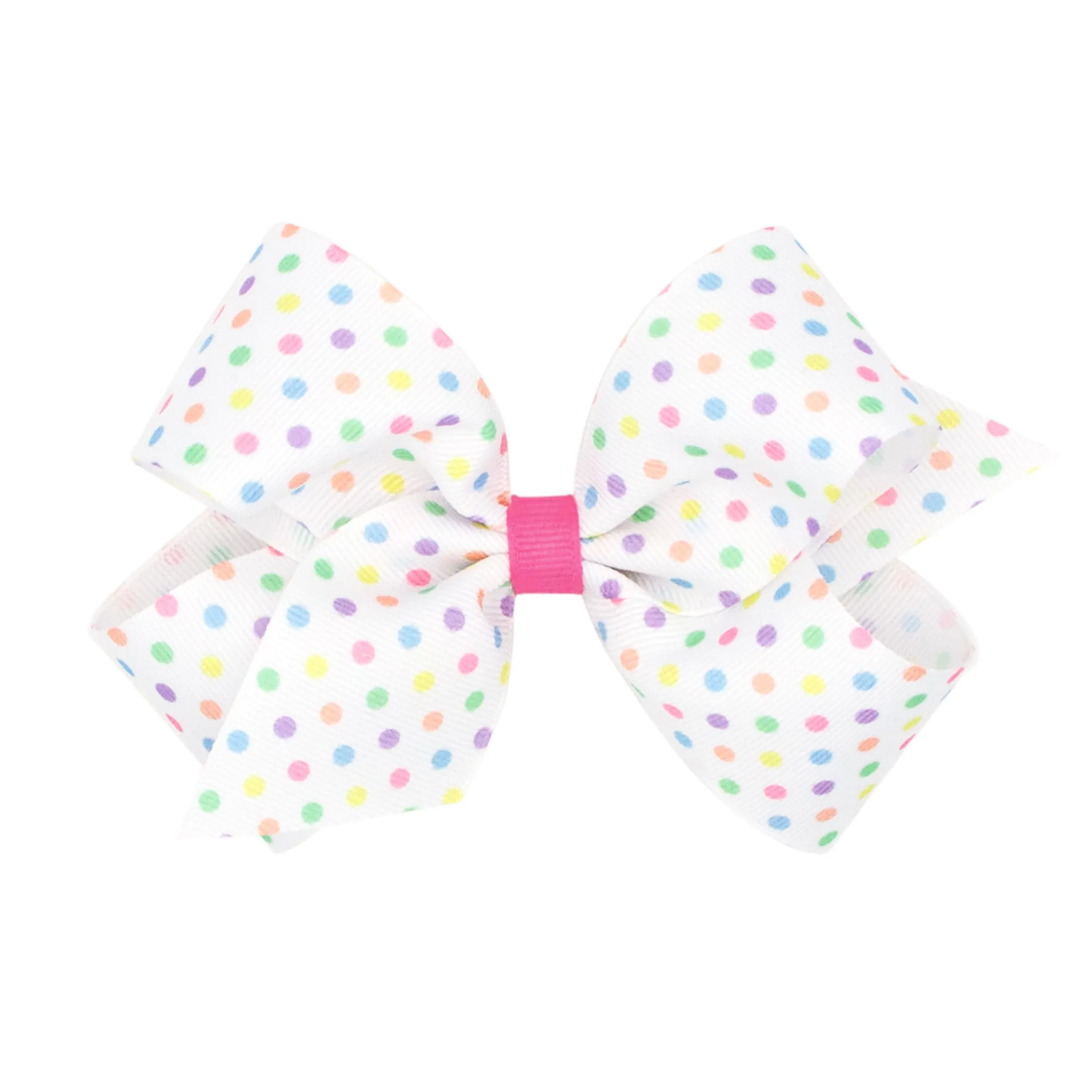 Medium Printed Easter Hair Bow on Clippie - Dot