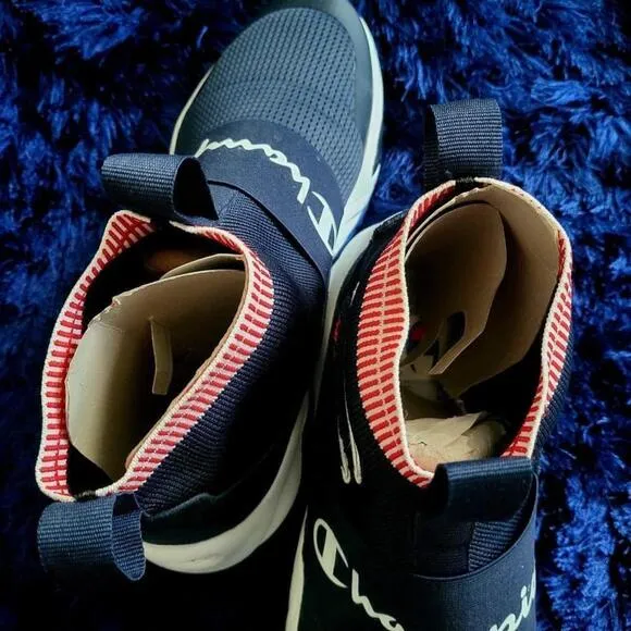 MEN'S CHAMPION RALLY PRO HIGH-TOP SLIP ON SNEAKERS