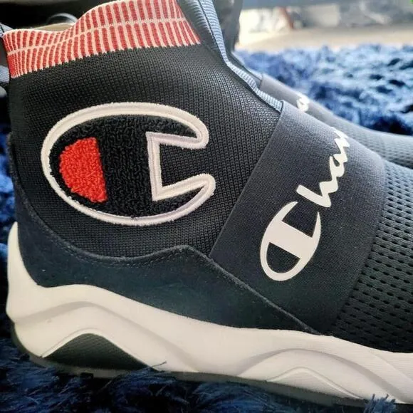 MEN'S CHAMPION RALLY PRO HIGH-TOP SLIP ON SNEAKERS