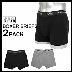 Mens Pro Club Boxer Briefs (Color Mix) 2 Per Pack