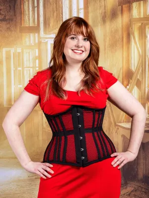 Mesh Hourglass Curve Longline Underbust Corset : CS-426