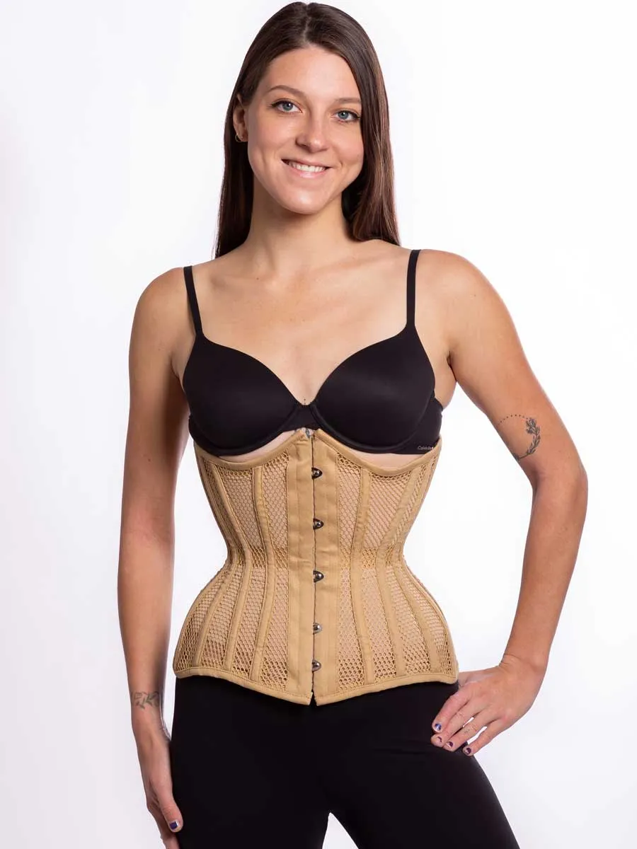 Mesh Hourglass Curve Longline Underbust Corset : CS-426