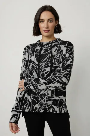 Metallic Jacquard Top Style-214931