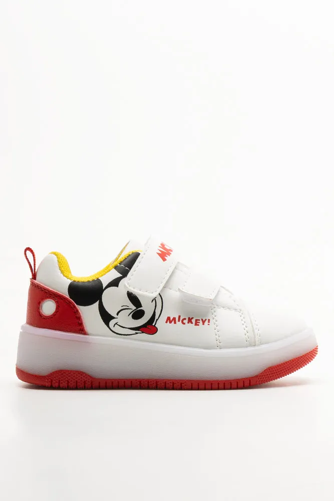 Mickey Mouse Light Up Trainers White
