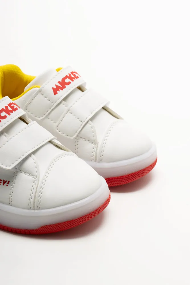 Mickey Mouse Light Up Trainers White