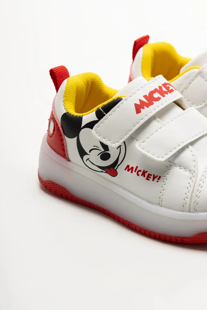 Mickey Mouse Light Up Trainers White
