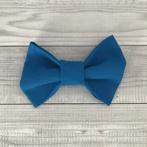 Midnight Blue Dog Bow