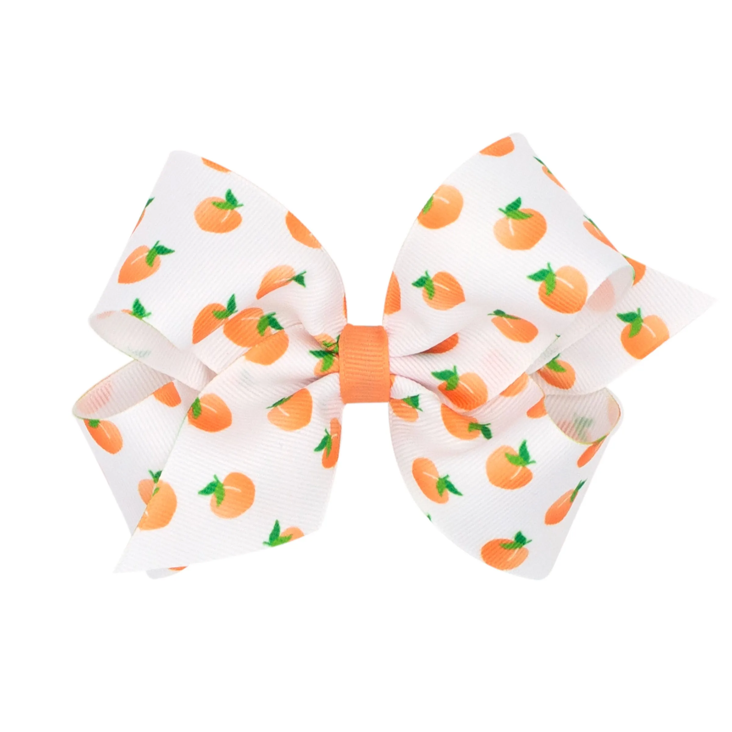 Mini Fruit Print Grosgrain Print Hair Bow on Clippie