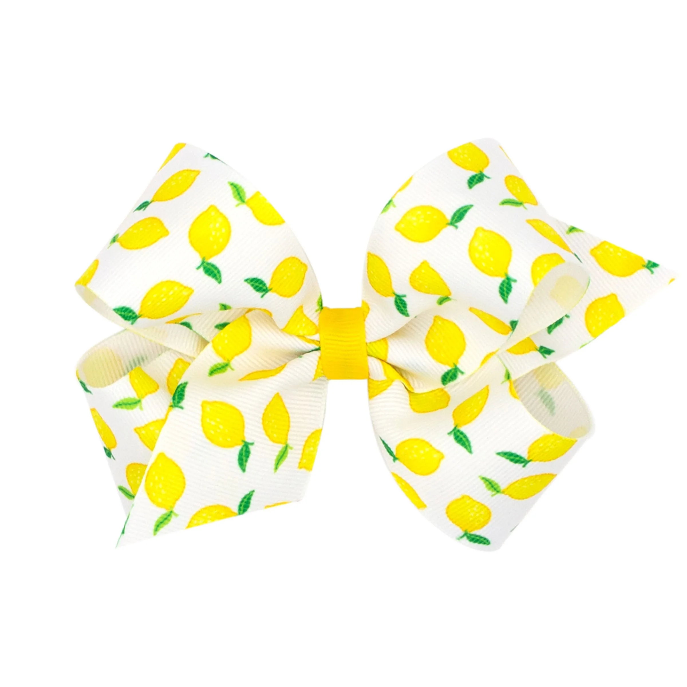 Mini Fruit Print Grosgrain Print Hair Bow on Clippie