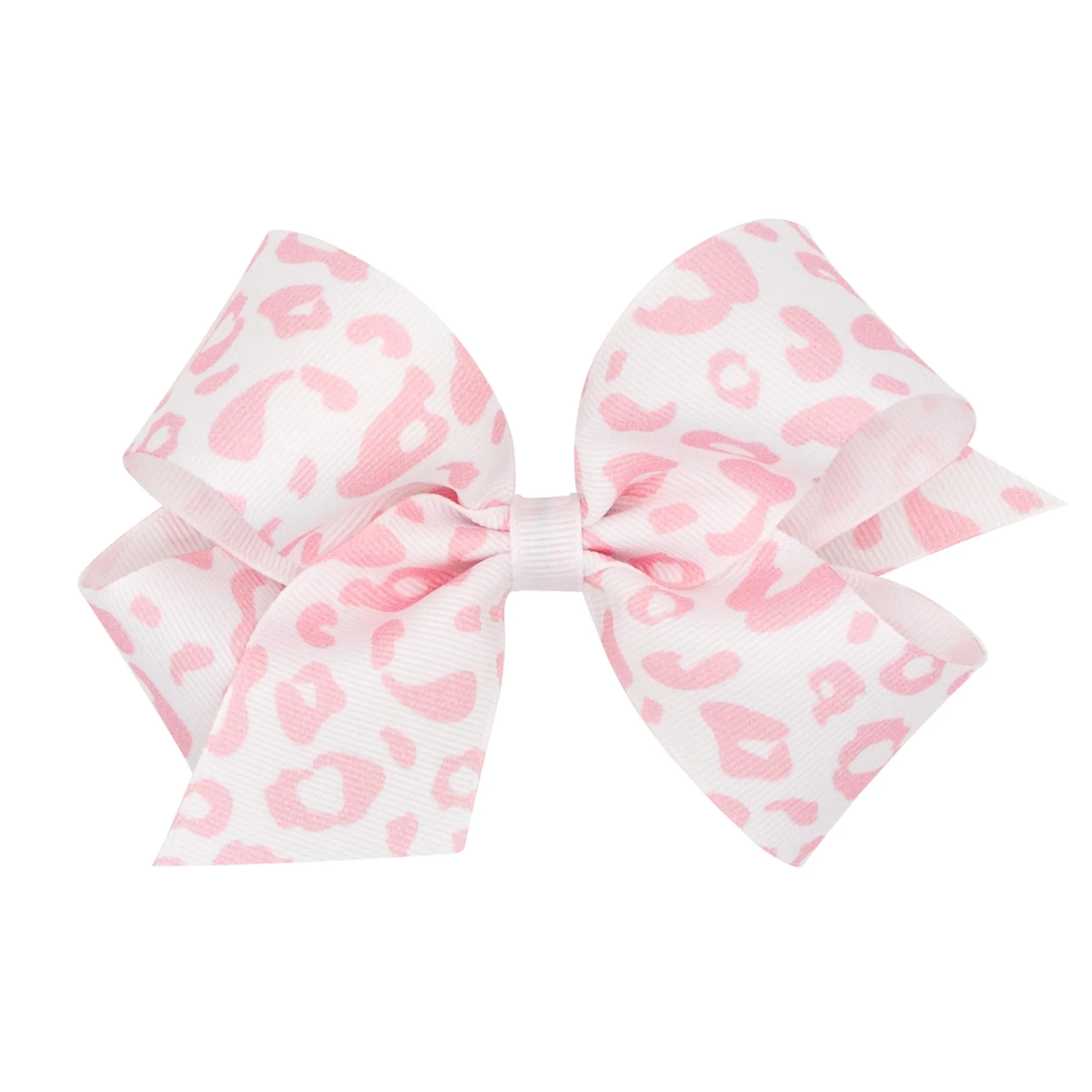 Mini Leopard Grosgrain Hair Bow on Clippie - 6 Colors