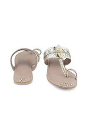 Mirror Metallic K Flats Gold