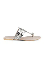 Mirror Metallic K Flats Gold