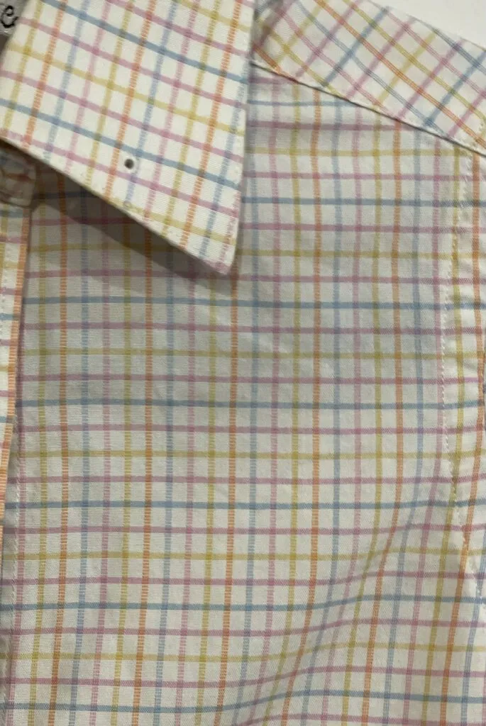 multi colored checkered childs shirt