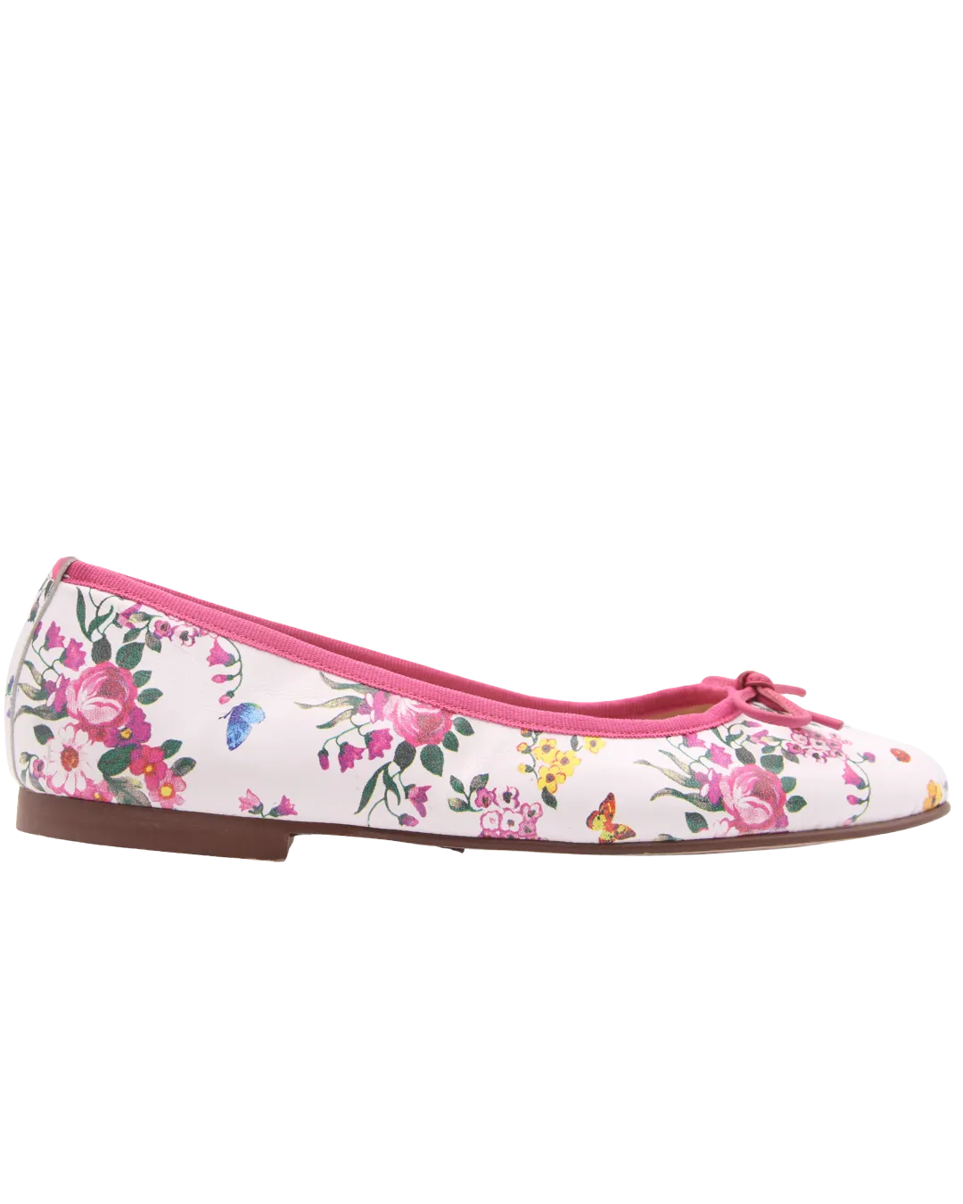 Naomi - Pink Floral Leather