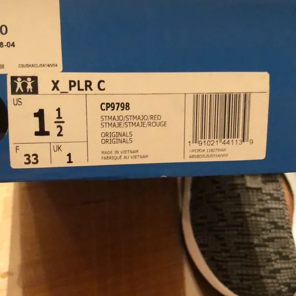 New adidas Kids' X_plr C Sneaker size 1.5