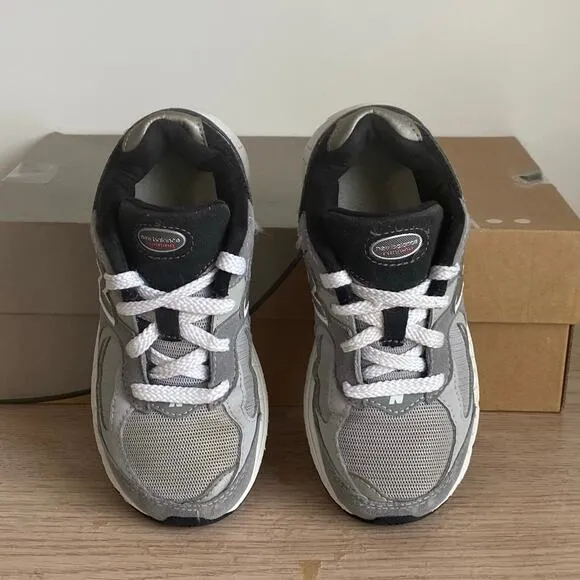New Balance 2002R Slate Grey/Black Kids Sneakers - Size 13 C