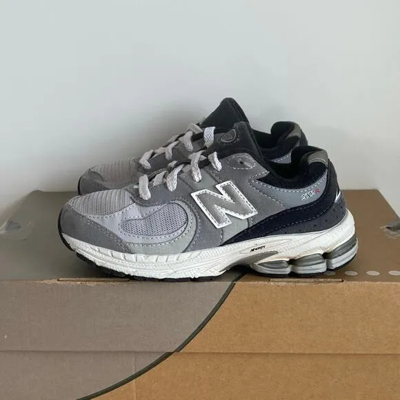 New Balance 2002R Slate Grey/Black Kids Sneakers - Size 13 C