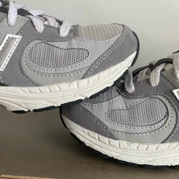 New Balance 2002R Slate Grey/Black Kids Sneakers - Size 13 C